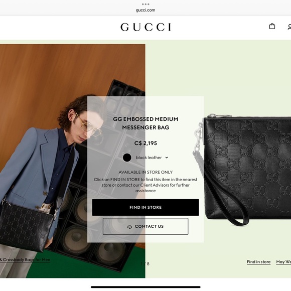 Gucci GG Embossed Messenger Bag - Picture 6 of 6